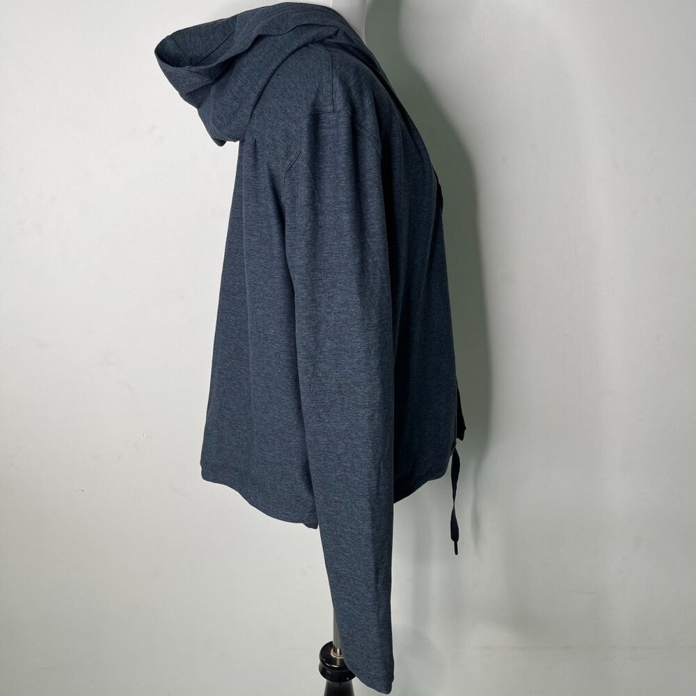 Lululemon Women's Heathered Nocturnal Black Ready To Rulu Wrap Hoodie Size 10 - Picture 3 of 8